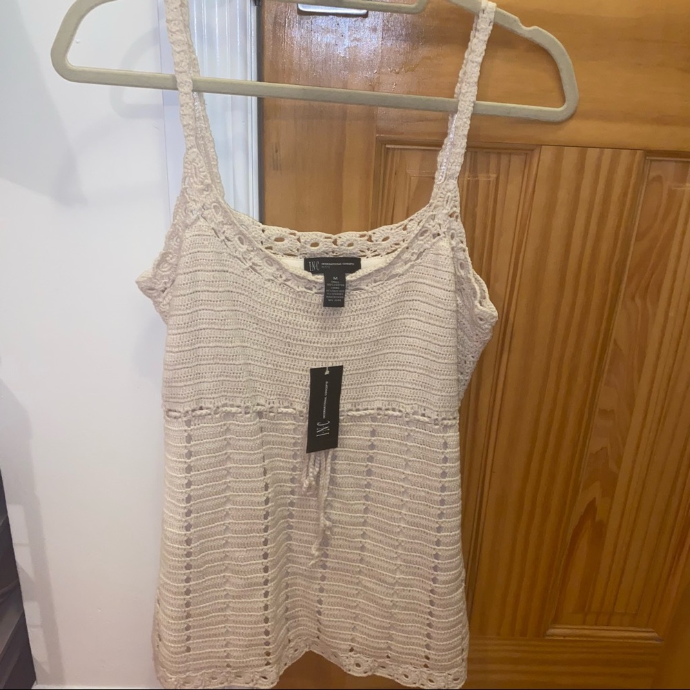 NWT INC Crochet Top